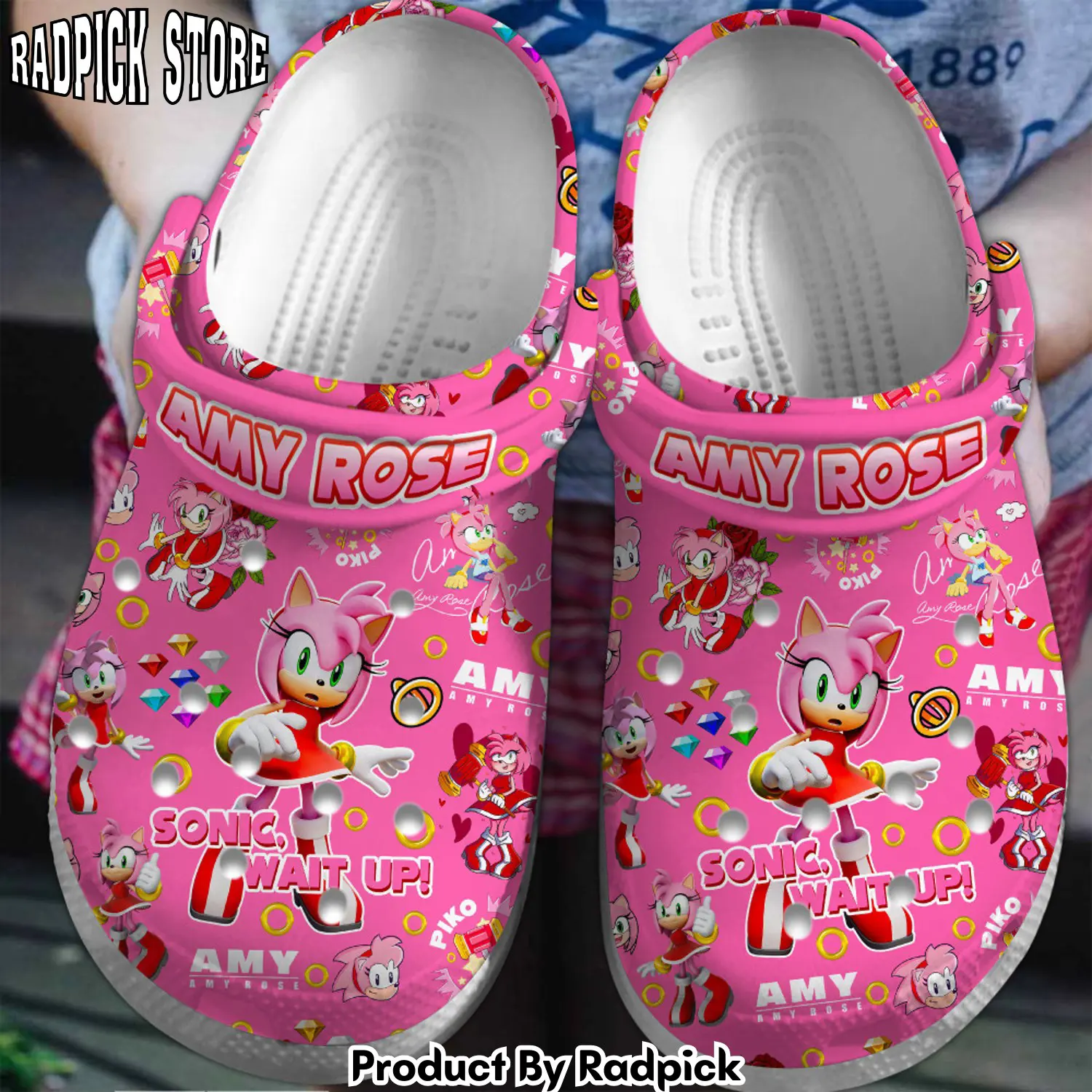 Radpick premium sonic the hedgehog game movie clogs shoes comfortable for men women lb4 rp6522112